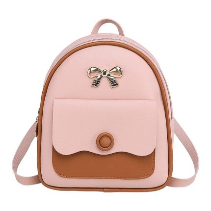 WOMEN 's Mini Backpack 2020 New Style Contrasting Color Small Fashion Casual Bag Girl's Bookbag