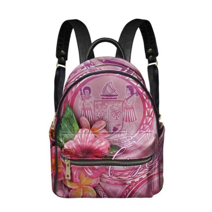 polinezyjski Hibiscus Plumeria projekt rozowy plecak dla kobiet dziewczyn Mini tornister kobiet nieformalna torba torba Mochila