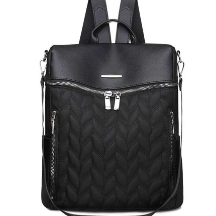 Wysokiej jakosci jednokolorowy plecak Oxford dorywczo watek wodoodporna torba na ramie o duzej pojemnosci tornister dla kobiet travelbackpack