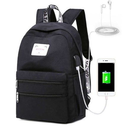 USB ladowania plecak na laptopa 14 cal Anti Theft kobiet torby szkolne dla nastoletnich dziewczat uczelni podrozy plecak